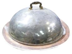 Large middle Eastern Handi / serving dish . Copper base , 2 liners, lid and rice bowl serving