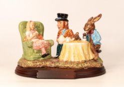 Beswick tableau The Mad Hatters Tea Party , limited edition on plinth