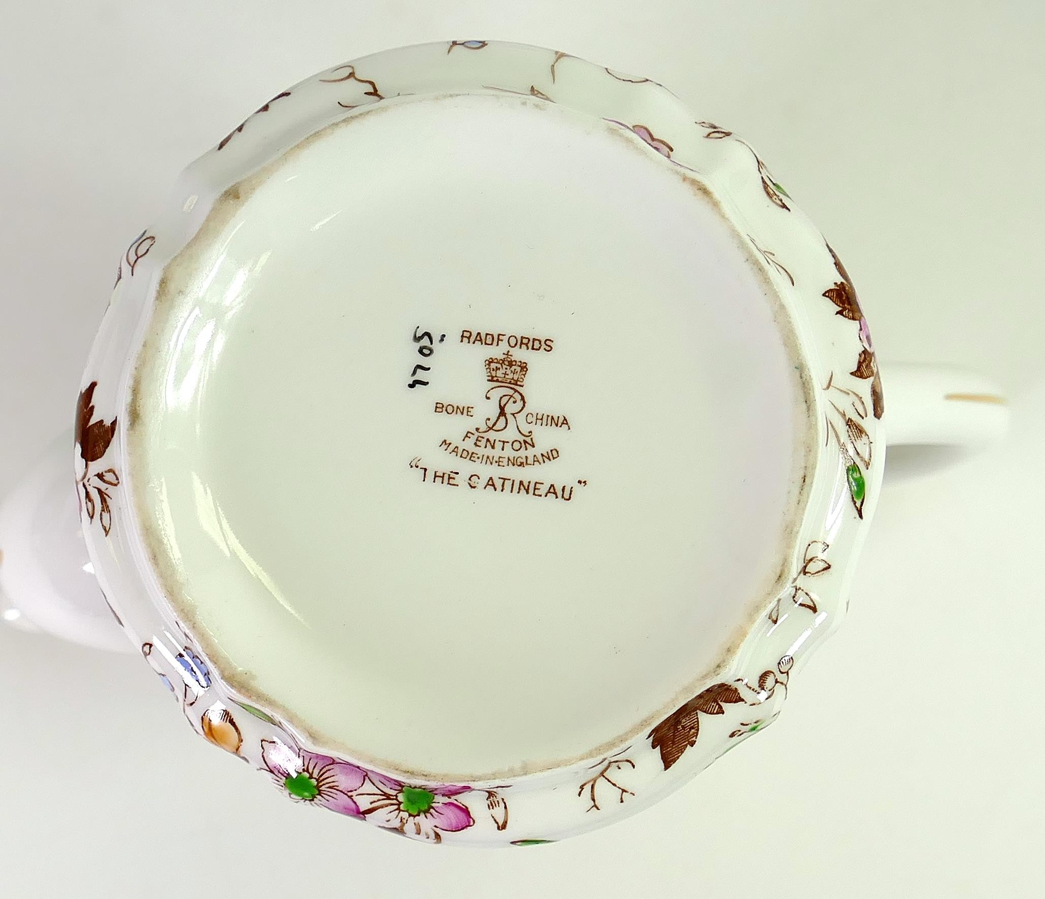 Samuel Radford’s The Gatineau bone China tea ware to include tea pot, coffee pot, milk & sugar, - Image 2 of 3
