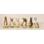 Beswick Beatrix Potter figures to include Little Pig Robinson, Fierce bad Rabbit, Mrs Flopsy
