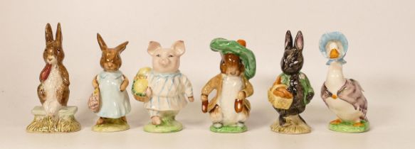 Beswick Beatrix Potter figures to include Little Pig Robinson, Fierce bad Rabbit, Mrs Flopsy