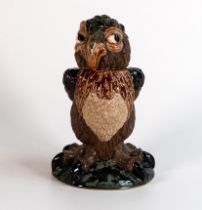 Burslem pottery Rosie the Puffin grotesque bird, stamped Andrew Hull. ( Tobbaco jar) Inspired by The