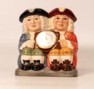 Royal Doulton double Toby jug Celsius and Fahrenheit D7143 limited edition