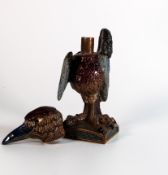 Burslem pottery Clerk ( to the courtroom series) grotesque bird, stamped Andrew Hull to base and
