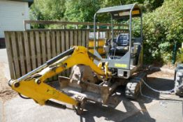 2011 Bobcat 1.5 Digger / Excavator, collection only, no key or docs, No Battery -un tested direct