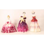 Royal Doulton lady figures to include Eliza HN3179, Adrienne HN5152 and Victoria HN2471 (3)