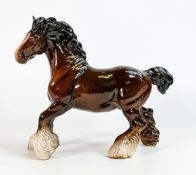 Beswick cantering Shire 975, brown gloss