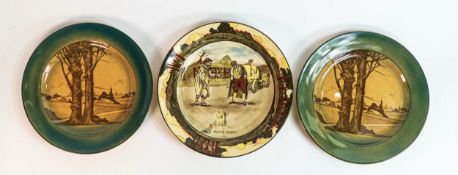 Royal Doulton Series ware plates including Blood Money, diameter of largest 27cm (3)