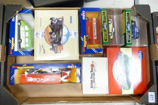 A collection of Corgi Classics Model Toy Advertising Vehicles including British Road Services box