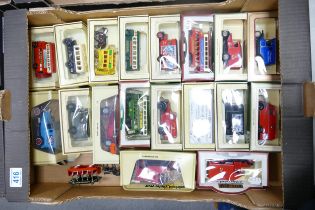 A collection of Matchbox Models of Yesteryear & Lledo Past Times Model Toy Advertising Vehicles(19)