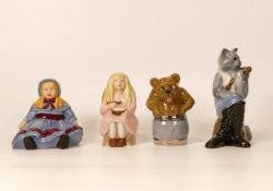 Wade Novelty Figures Puss in Boots, Goldie Locks, Emily Doll & Bear in Barrel(4)