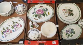A mixed collection of items to include Portmerion serving ware in the brittanic garden pattern to