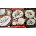A mixed collection of items to include Portmerion serving ware in the brittanic garden pattern to