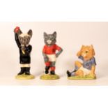Beswick The Football Felines Collection to include Kitcat FF3, Mee-Ouch FF2 & Red Card FF5(3)