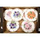 Royal Albert Queens Mother Favourite Floral Patterned Wall Plates (9)