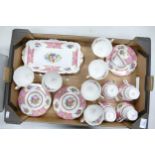 Royal Albert Lady Carlyle pattern tea ware including side plates, cups & sandwich tray