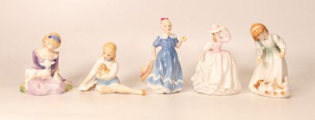Royal Doulton Small Figures Lets Play Hn3397, Buttercup Hn3908, Mary Had Little Lamb Hn2048, My Pets