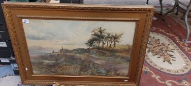 SYKES, John Guttridge (1866-1941), Burbage View Derbyshire, Gilt Framed and Glazed landscape