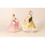 Royal Doulton Lady Figures to include Invitation Hn2170 & Ninette Hn4717(boxed)(2)