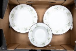 Royal Albert First Love Patterned Dinner Plates & rimmed Bowls(12 pieces)