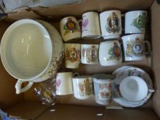 A Collection of Commemorative Royal Ceramics to include Elizabeth II, Edward VII, George VI