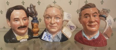 Royal Doulton Small Character Jugs to include The Figure Collector D7156, Eric Knowles D7130 & Jug