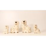 Beswick Sets of Staffordshire Type Dogs, tallest 14cm(4)
