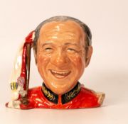 Royal Doulton small character jug from Carry On films Sid James D7162 (overpainted by vendor)