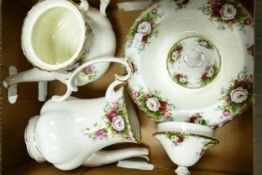 Royal Albert Celebration patterned Coffee Pot & small teapot , two salad plates & 1 rimmed bowl, all