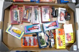 A collection of Matchbox Models of Yesteryear , Vanguard, Norev & similar Model Toy Advertising