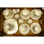Royal Stafford Roseborough patterned tea set