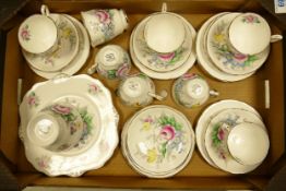 Royal Stafford Roseborough patterned tea set