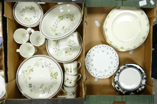 A mixed collection of items to include Royal Albert Bitter Sweet Patterned ironstone ware, Royal