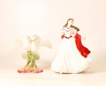 Royal Worcester lady figure Olivia limited edition (a/f) together with Royal Doulton Always and