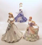 Coalport figures to include Silver Anniversary, Linda, Picked Especially for You (3).