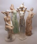 Royal Doulton Reflections figures to include Sweet Perfume HN3094, Paradise HN3074, Tango (2nds)
