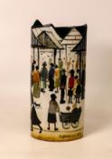 Beswick Silhouette d'art Vase, LS Lowry, 21cm high