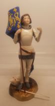 Royal Doulton figure Joan of Arc HN3681, sword present but detached.