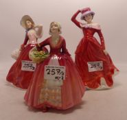 Royal Doulton Lady Figures to include Autumn Breezes HN1934, Mary HN4114 & Janet HN1537 (3)