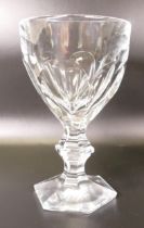 A collection of 6 Boxed Collie Glass Crystal Avora Pattern Large Wine glasses/ Goblets
