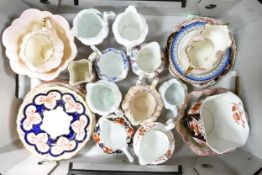 Mixed collection of Wileman & Co to include 16 side plates, 4 sugar bowls, 11 milk jugs etc ( 32