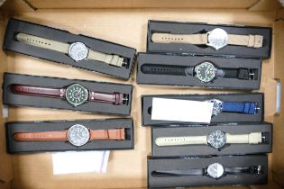 A collection of Eaglemoss Boxed Military type watches