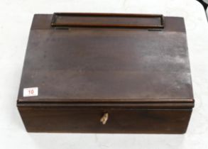 19th Century Rough Cut Writing Slope, length 47cm