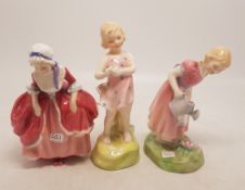 Royal Doulton figures to include He Loves Me HN2045, Mary Mary HN2044 & Goody Two Shoes HN2037 (3).