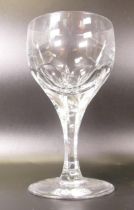 A collection of Atlantis Crystal Oman Wine Glasses, height 15cm((5)