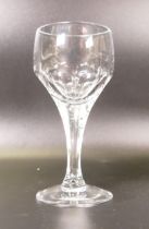 A collection of 14 Atlantis Glass Crystal Evora Pattern Liqueur Glasses(4)