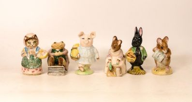 Royal Albert Beatrix Potter figures to include Little Pig Robinson, Little Black Rabbit, Hunca Munca