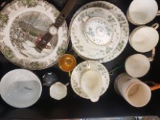 A mixed collection of ceramic items to include Minton 'Greenwich' dinner and teaware items