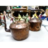 Two Victorian Copper Kettles(2)