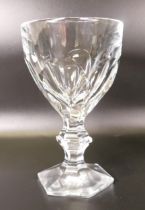 A collection of 5 Boxed Collie Glass Crystal Avora Pattern Large Wine glasses/ Goblets